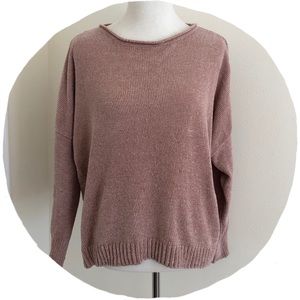 Pink Chenille Sweater